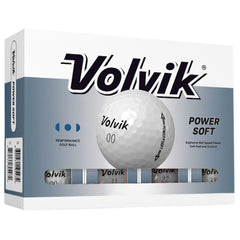 Volvik Power Soft front packaging showing glossy white balls and premium look