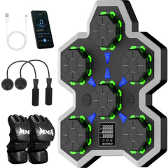 VortexMotion front view mounted on wall showing large human-shaped target and benefits