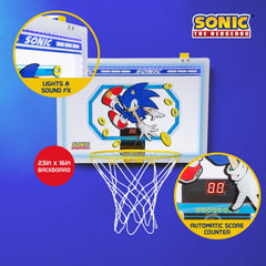 Voyager Sonic close-up of backboard graphic highlighting vibrant Sonic artwork and appeal