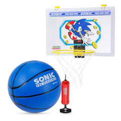 Voyager Sonic front view showing full over-the-door hoop and kid-friendly design benefit