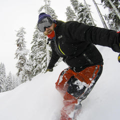 VOZAPOW close-up of REVO polarized lens coating, enhancing glare reduction