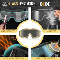 VOZAPOW three interchangeable lenses laid out for quick lighting changes