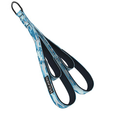 Vulken tricep rope front view in blue camo showing dual-length design and durable finish