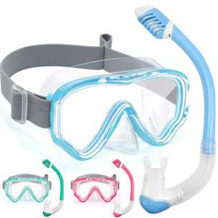 Vvinca front view packaging showing complete kids snorkel kit and benefits