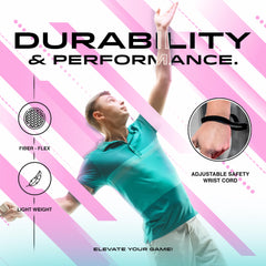 Vyrovo held in hand to show scale and lightweight swing comfort for longer play