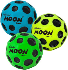 Waboba Moon Balls front view showing all three colors and playful design benefits