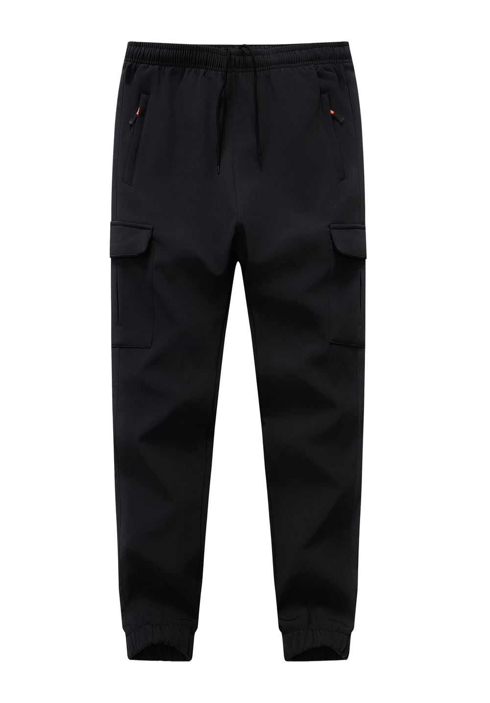WaltZon front view of snow pants showing design and secure pockets for winter play