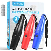 WANJOTEC front packaging showing three whistles and benefits