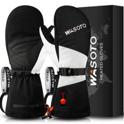 WASOTO front view of heated mittens showing design and fit benefits
