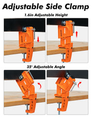 WAVECUER end support tilted for edge tuning showing adjustable angle convenience