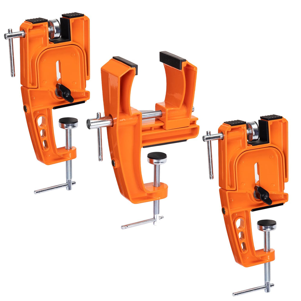 WAVECUER front view showing center clamp holding a ski securely for stable tuning