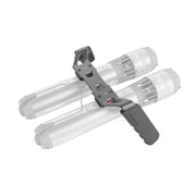 Waydoo front view of twin engine handle bracket showing mounting points and robust grip benefit