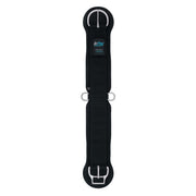 Weaver Equine AirFlex straight cinch front view showing shape and black finish for balanced fit