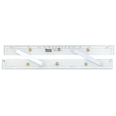 Weems & Plath parallel ruler front view showing scale and handles for precise plotting