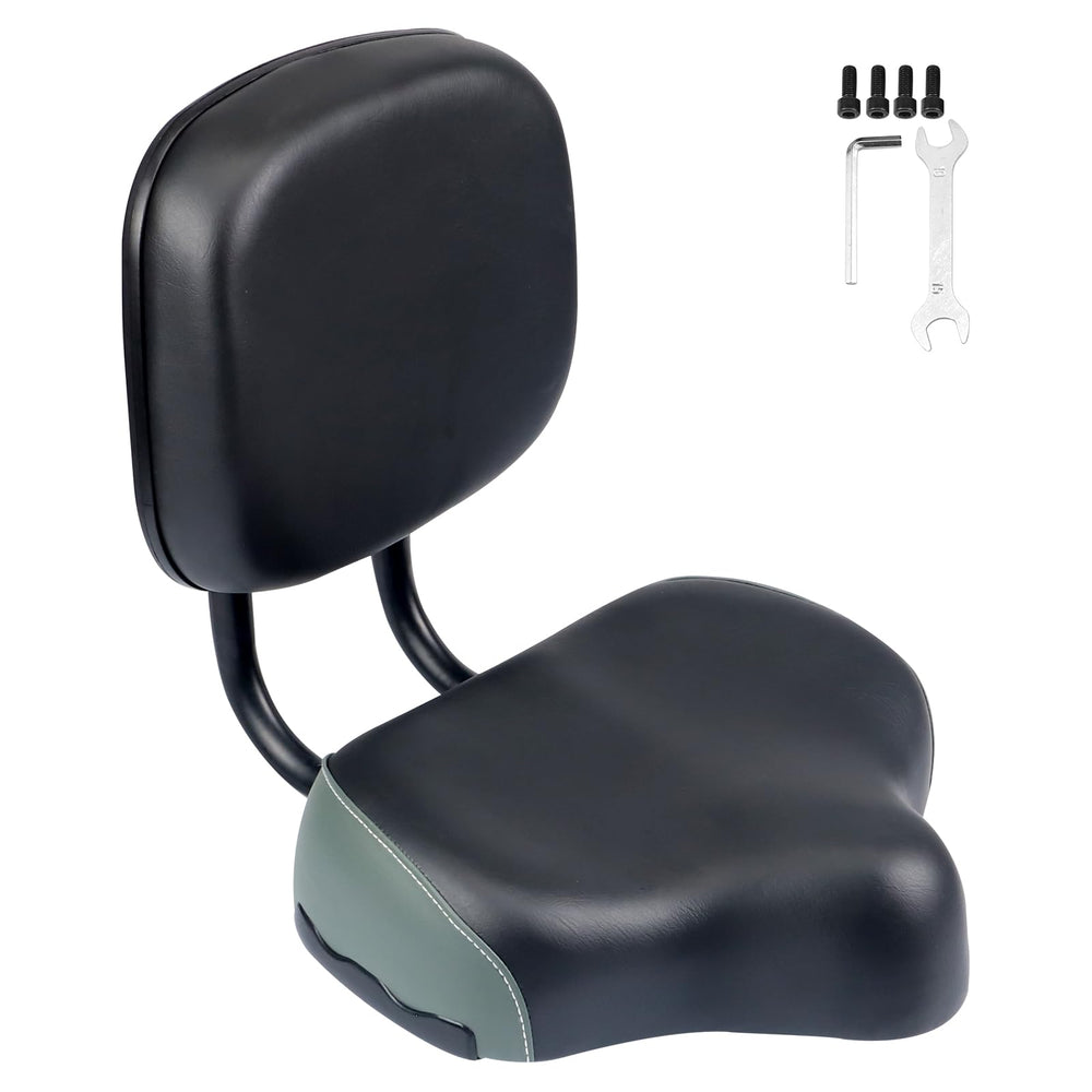 WEEROCK front view oversized saddle showing wide seat for better support
