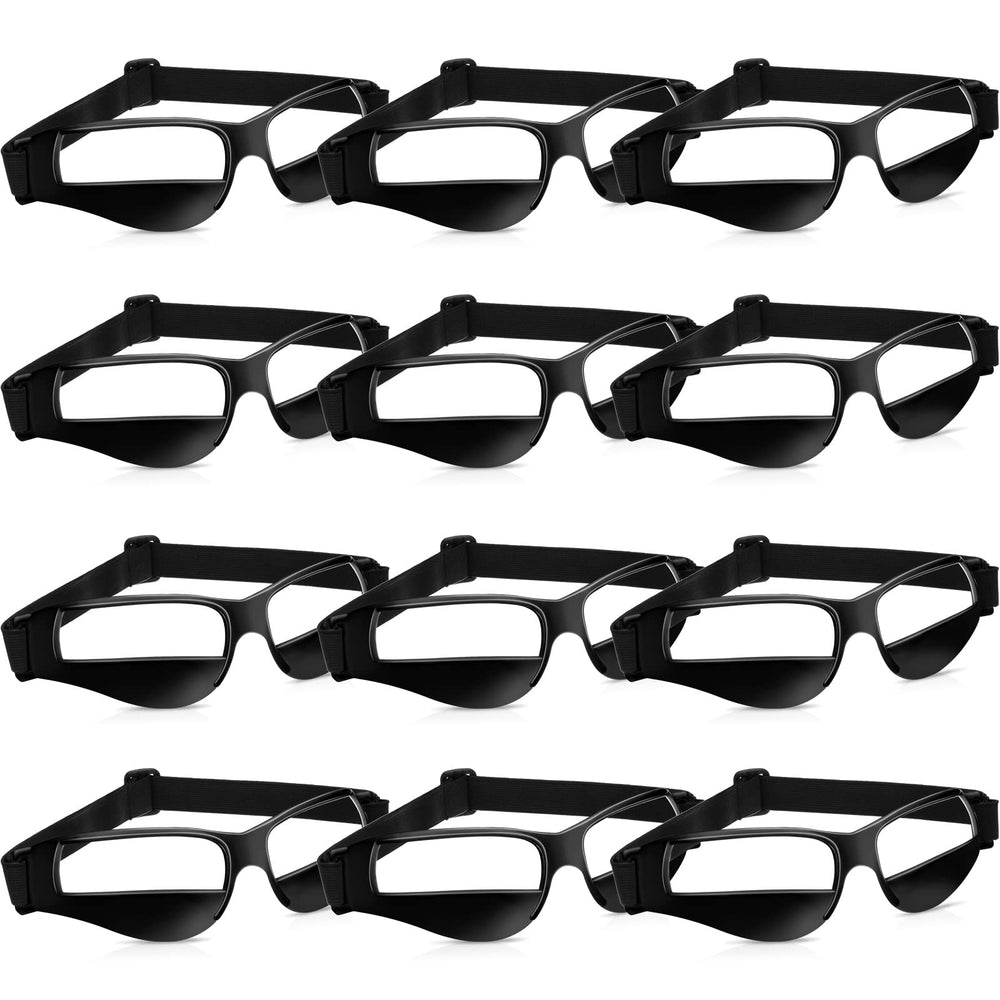Weewooday front view of black dribbling goggles showing compact pack benefit