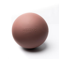 WeGym pilates ball front-facing shows rose color and compact stability