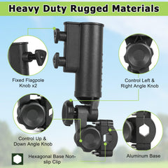 WEIMELL hexagonal clamp base with anti-slip pad for steady mounting advantage