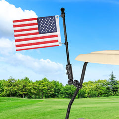 WEIMELL front assembly showing complete holder and mounted flag for secure display