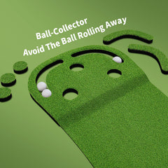 Wekin putter and balls detail demonstrating adjustable putter for personalized fit