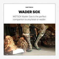 Wetsox grip detail on sole highlighting non-slip pattern for stability inside boots