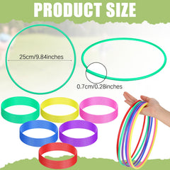 Wettarn six color rings arranged clearly for team play and sorting
