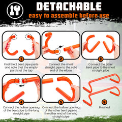 Wettarn hurdles in soccer drill on grass demonstrating improved footwork