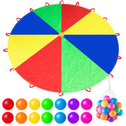 Wettarn parachute front packaging showing contents and benefits for group play