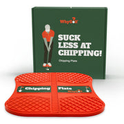 WHYGOLF front view of chipping plate showing stable stance benefit