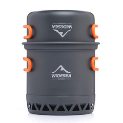 widesea front view of pot and lid showing compact design and portability