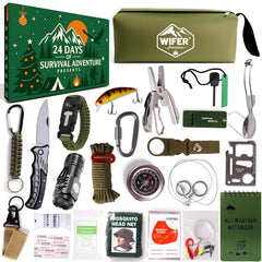 WIFER advent calendar front packaging showing 24 doors and rugged design benefit gift-ready