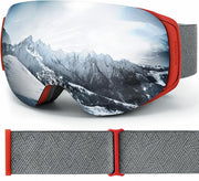 Wildhorn Roca front view showing crimson silver frame and panoramic lens benefit clear vision