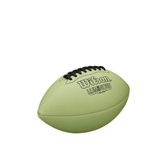 WILSON glowing football at night demonstrating enhanced visibility during dusk play