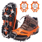 WIN.MAX front view showing orange crampons secure fit and instant traction