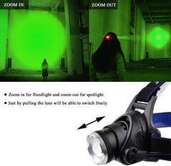 WINDFIRE headlamp worn on head demonstrating hands-free use