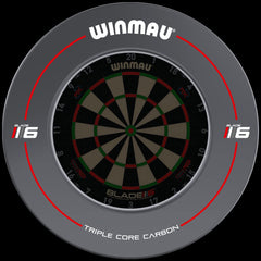 Winmau surround close-up of texture and padding highlighting durability
