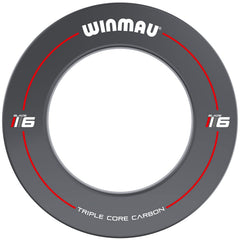 Winmau surround installed with dartboard demonstrating wall protection