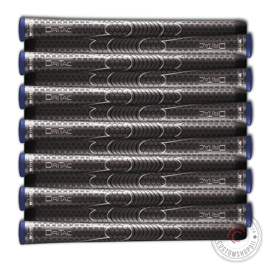 Winn Dri-Tac pack front view showing dark gray grips and bundle value