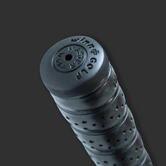 Winn excel wrap oversize black close texture showing tacky polymer for better traction