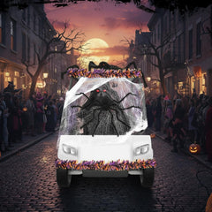 WinnerWhy orange black purple tinsel garlands overhead adding festive contrast