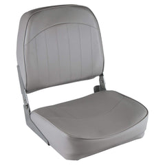 Wise front view of low-back seat showing comfort and compact design