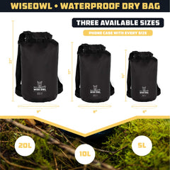 Wise Owl Outfitters clear panel revealing packed contents for quick identification