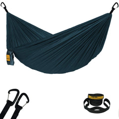Wise Owl Outfitters packed hammock in carrying pouch shows compact portability