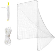 Wiseek front view of 6x6x7 lacrosse net showing full coverage and durable shape