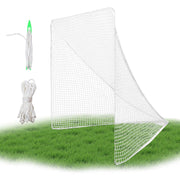 Wiseek front view of replacement lacrosse net showing regulation fit benefits