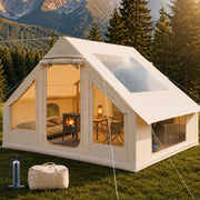 Wixeeua tent front exterior showing quick setup and weather protection