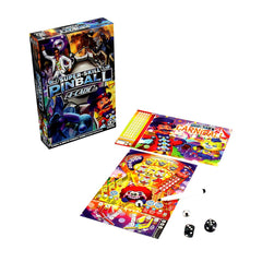 WizKids front view of a pinball table sheet showing scoring zones and benefit quick setup