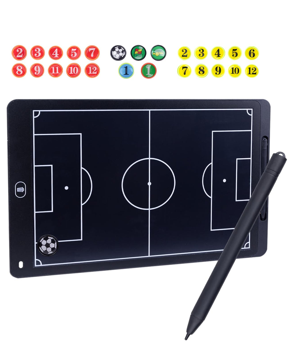 WodGod front view of 16-inch LCD board showing full pitch for clear instruction