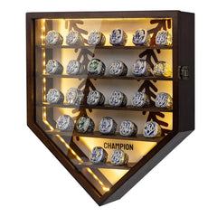 WodGod front view wooden shadow box showing elegant display and protection
