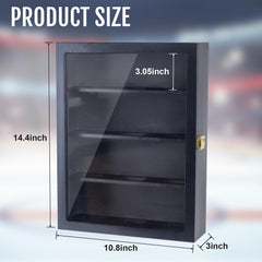 WodGod side profile wall mounted case demonstrating secure mounting and space savings